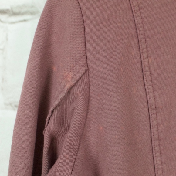 Hard Tail Yoga Fleece Sweatshirt Size ~S-M Purple - Picture 7 of 8